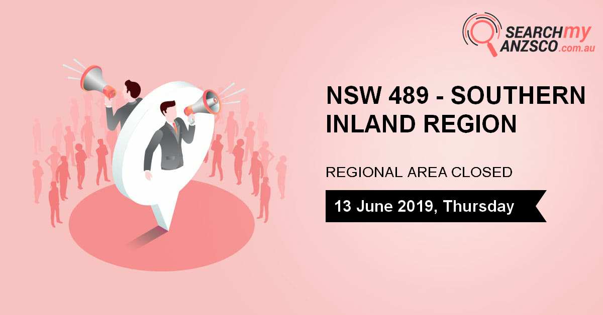 NSW 489   Southern Inland Region 